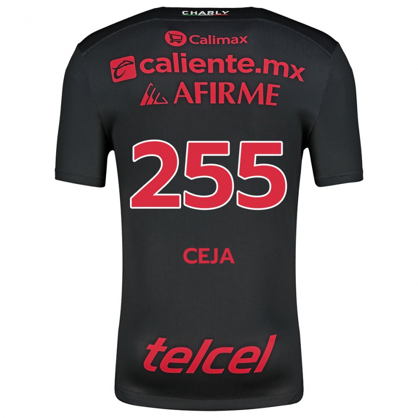 Hombre Camiseta Julio Ceja #255 Negro Rojo 1ª Equipación 2024/25 La Camisa México