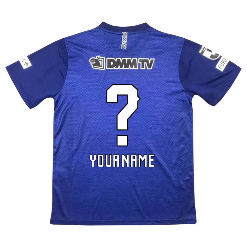 Hombre Camiseta Su Nombre #0 Azul Oscuro 1ª Equipación 2024/25 La Camisa México