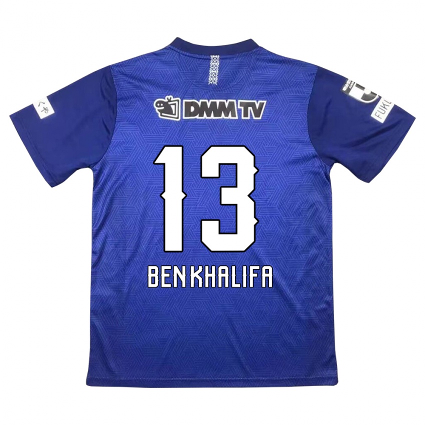 Hombre Camiseta Nassim Ben Khalifa #13 Azul Oscuro 1ª Equipación 2024/25 La Camisa México