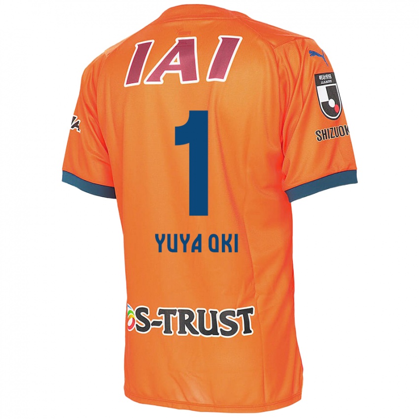 Hombre Camiseta Yuya Oki #1 Naranja Azul 1ª Equipación 2024/25 La Camisa México