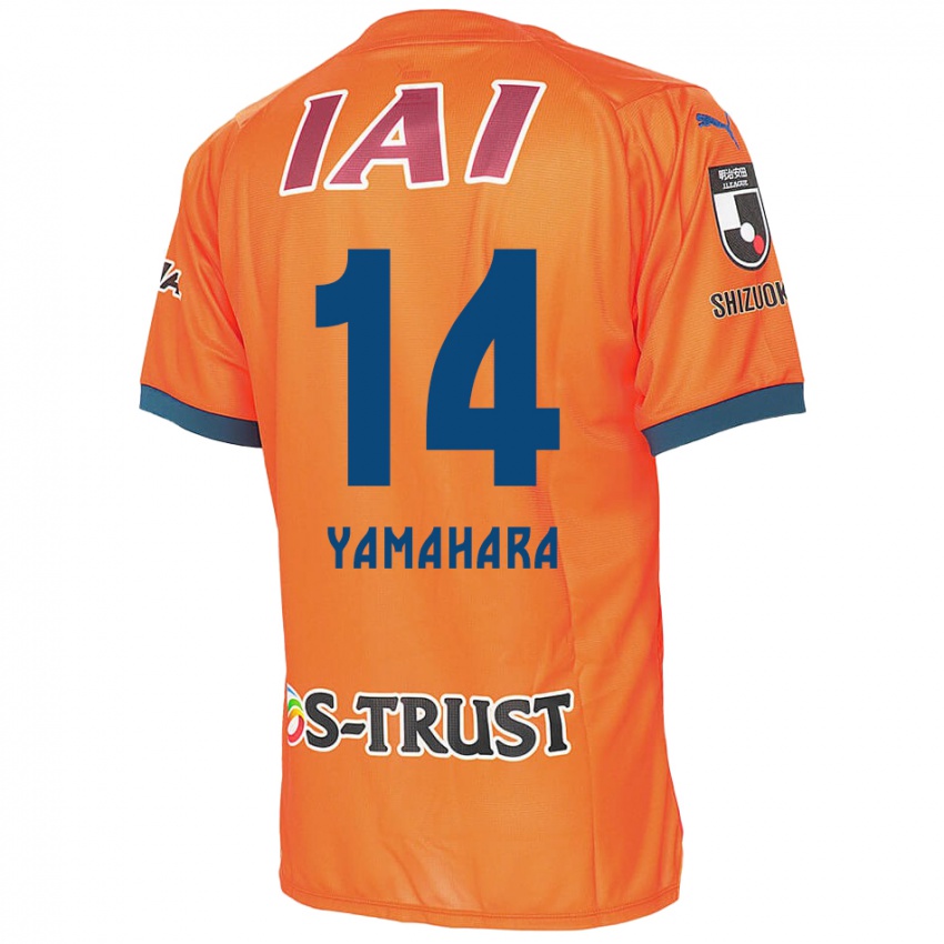 Hombre Camiseta Reon Yamahara #14 Naranja Azul 1ª Equipación 2024/25 La Camisa México