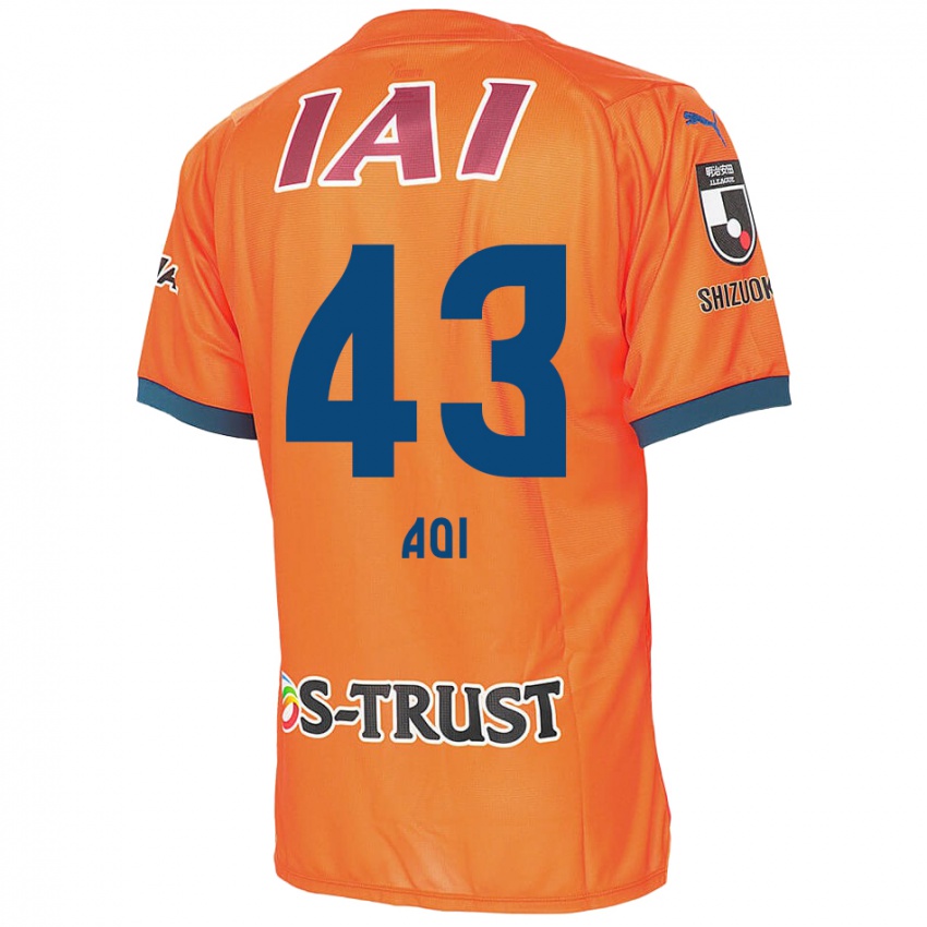 Hombre Camiseta Aoi Ando #43 Naranja Azul 1ª Equipación 2024/25 La Camisa México