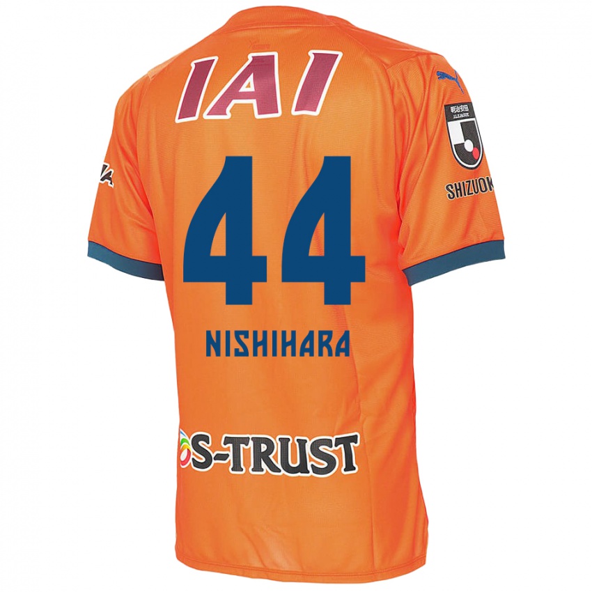 Hombre Camiseta Motoki Nishihara #44 Naranja Azul 1ª Equipación 2024/25 La Camisa México