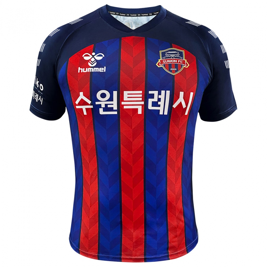 Hombre Camiseta Dong-Won Ji #10 Azul Rojo 1ª Equipación 2024/25 La Camisa México