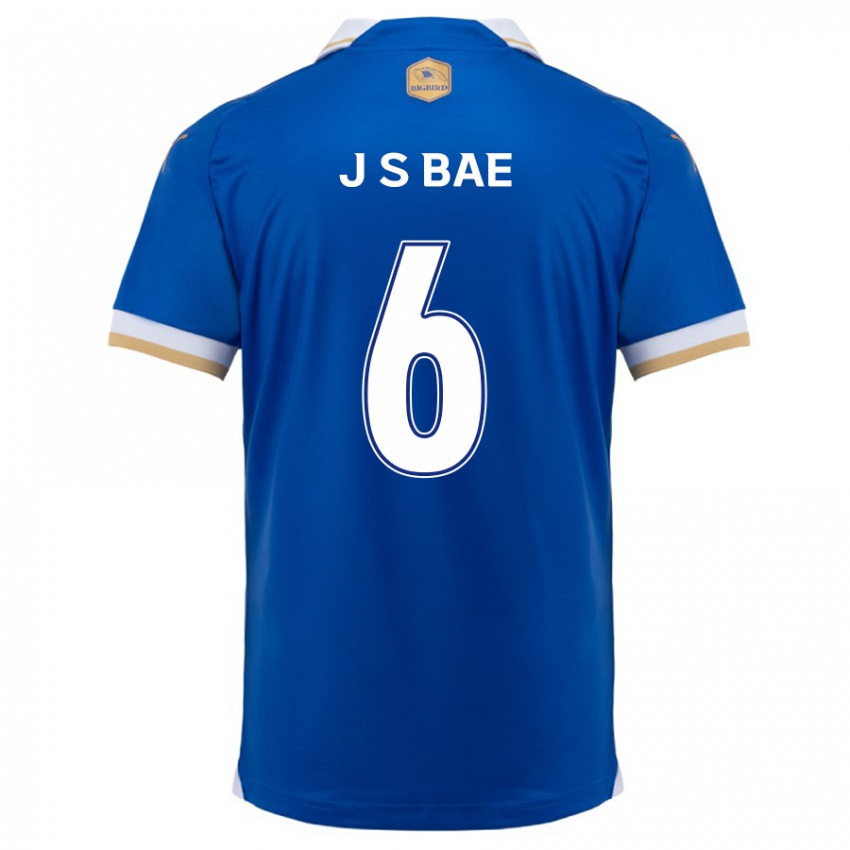 Hombre Camiseta Seo-Joon Bae #6 Azul Blanco 1ª Equipación 2024/25 La Camisa México