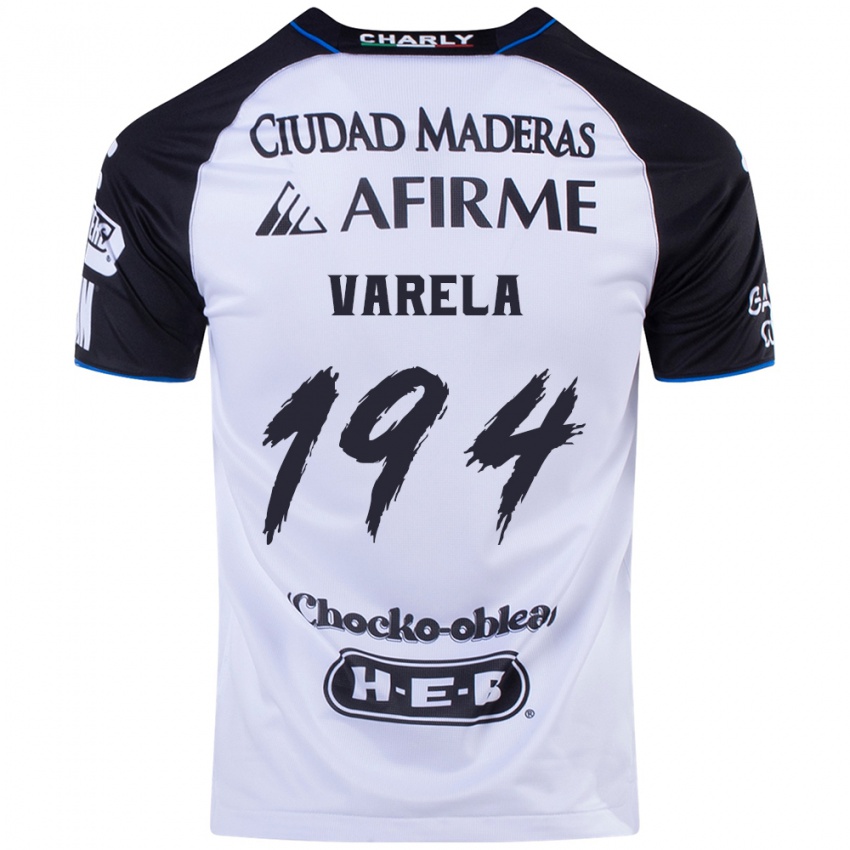 Hombre Camiseta José Varela #194 Azul Negro 1ª Equipación 2024/25 La Camisa México