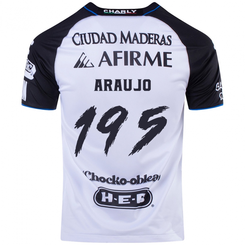 Hombre Camiseta Diego Araujo #195 Azul Negro 1ª Equipación 2024/25 La Camisa México