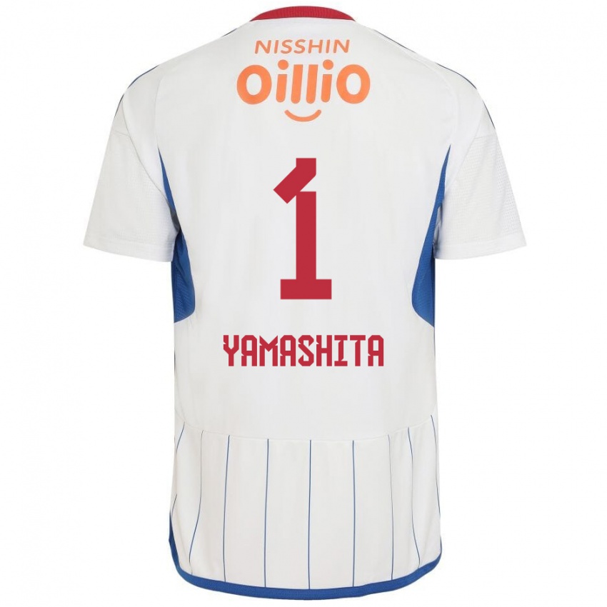 Hombre Camiseta Shoma Yamashita #1 Blanco Azul Rojo 2ª Equipación 2024/25 La Camisa México