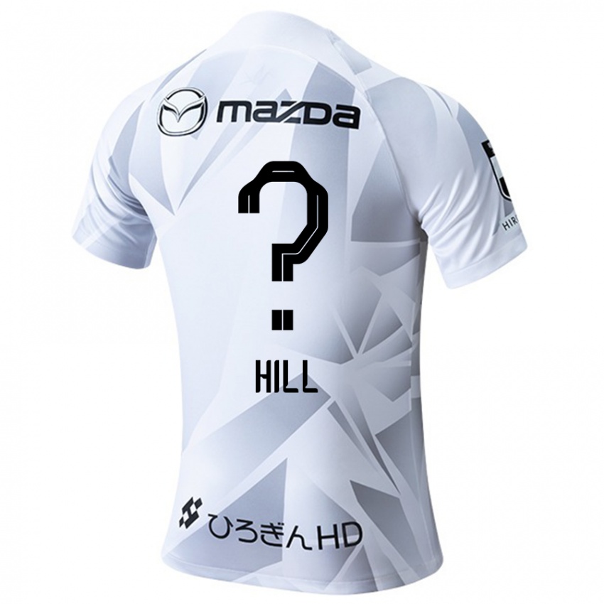 Hombre Camiseta Cailen Hill #0 Blanco Gris Negro 2ª Equipación 2024/25 La Camisa México