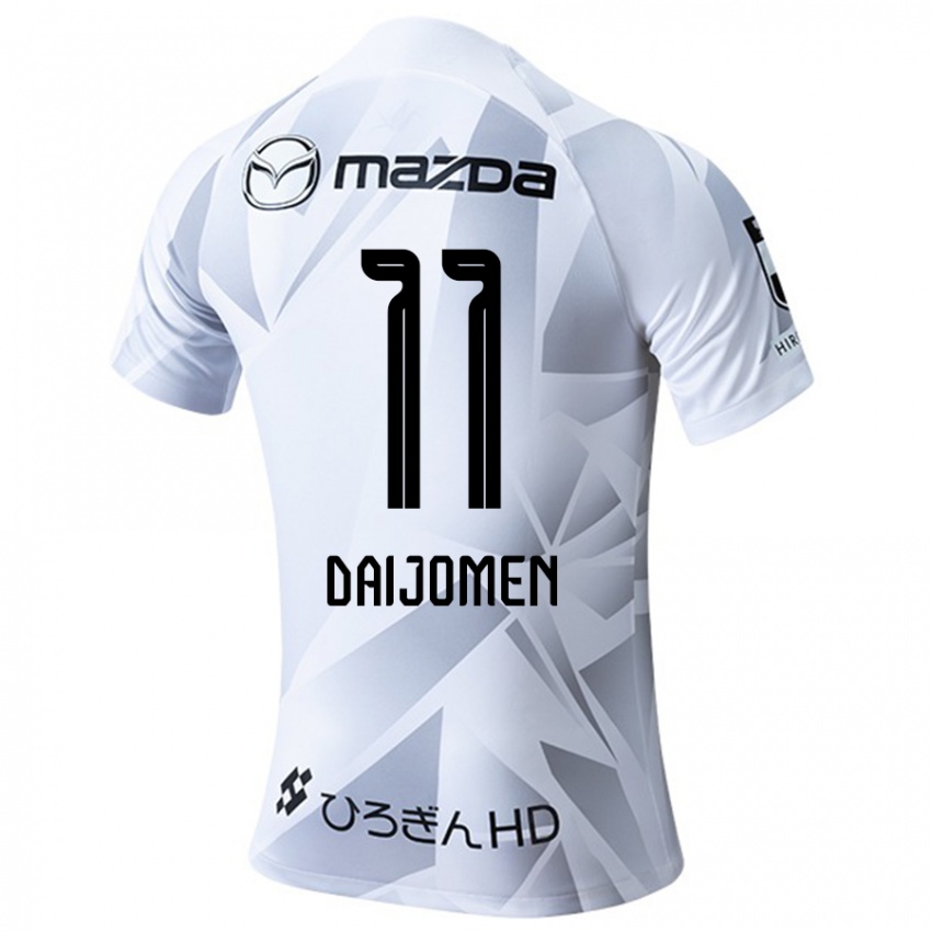 Hombre Camiseta Arashi Daijomen #11 Blanco Gris Negro 2ª Equipación 2024/25 La Camisa México