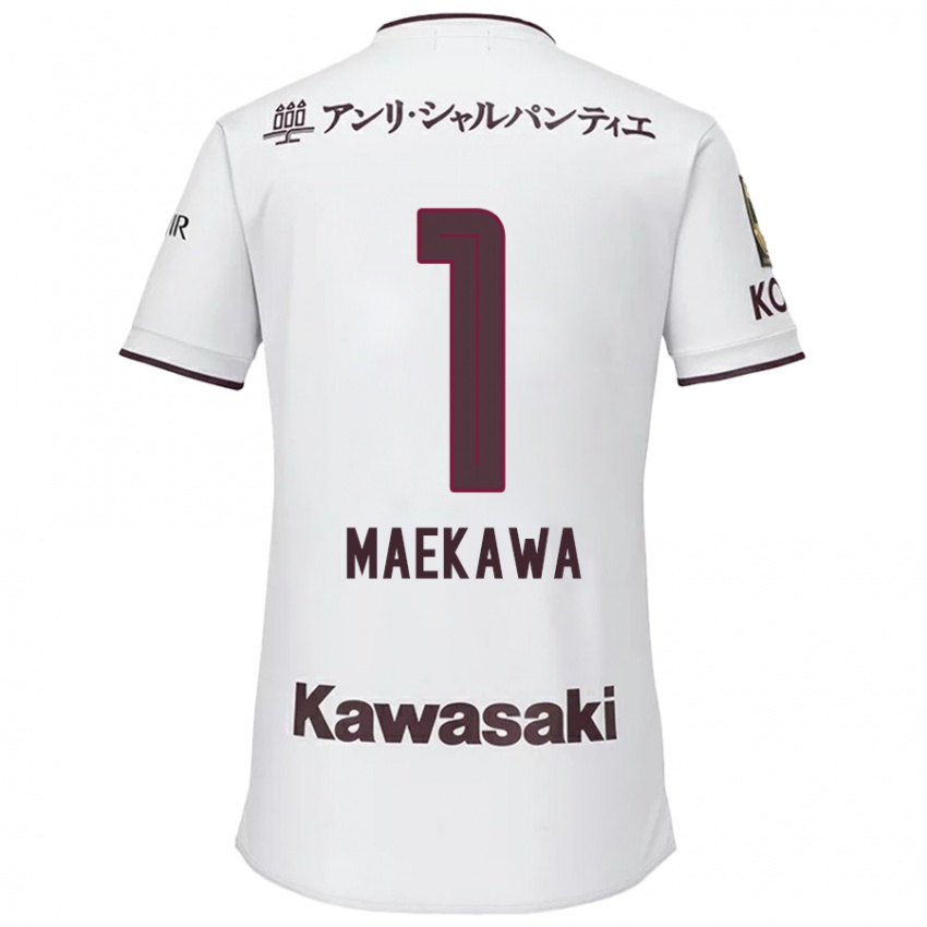 Hombre Camiseta Daiya Maekawa #1 Blanco Rojo 2ª Equipación 2024/25 La Camisa México