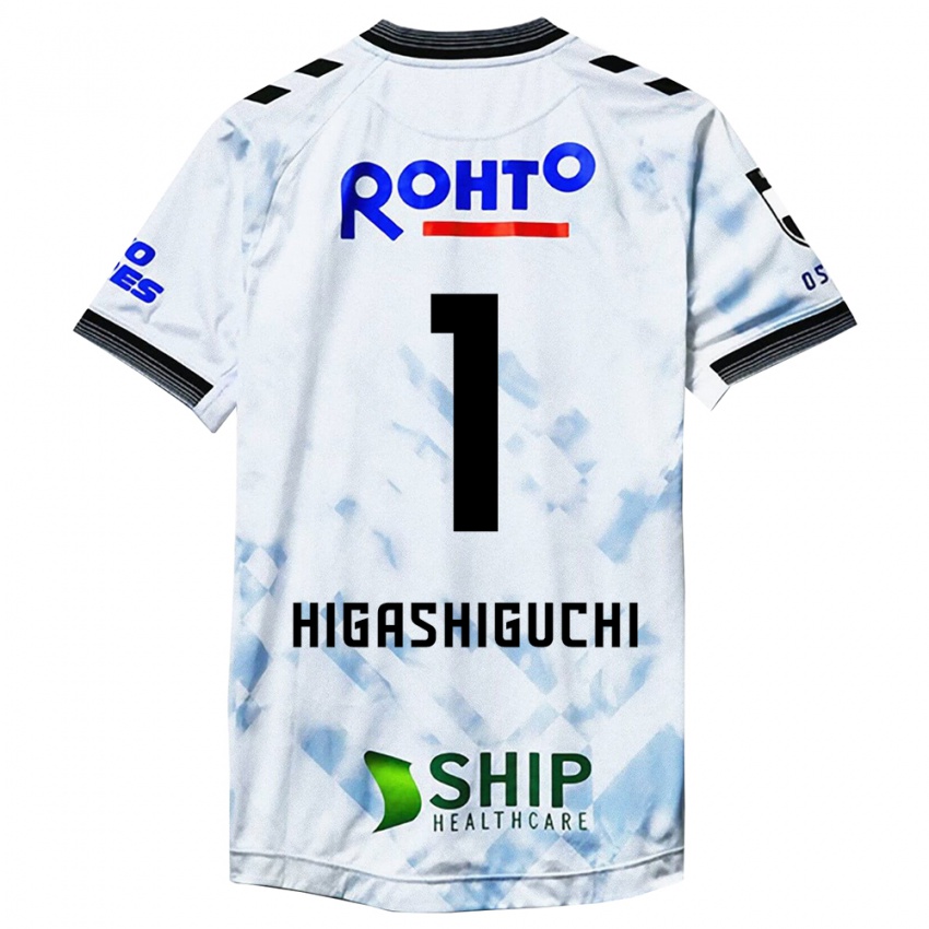 Hombre Camiseta Masaaki Higashiguchi #1 Blanco Negro 2ª Equipación 2024/25 La Camisa México