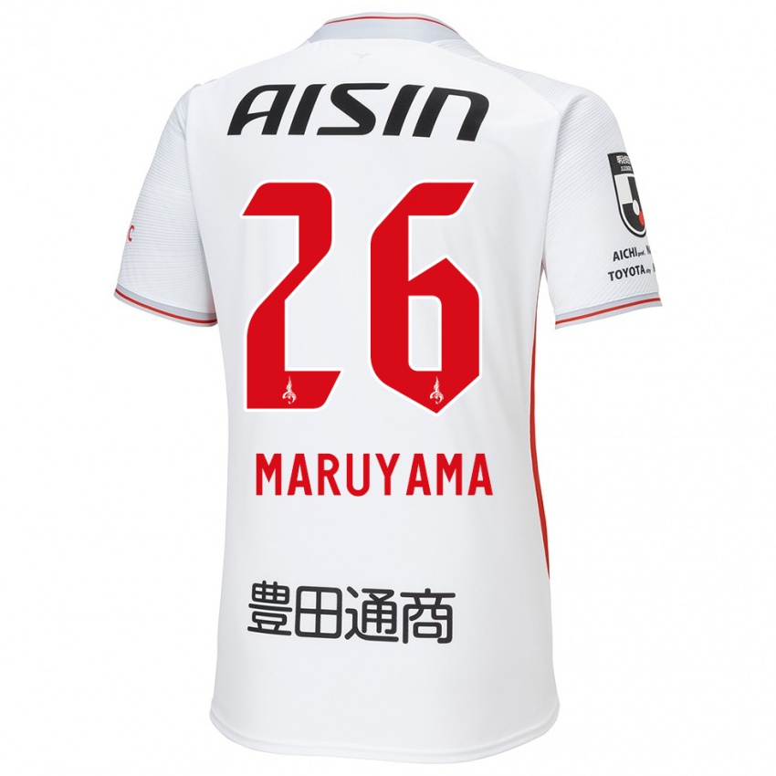 Hombre Camiseta Serato Maruyama #26 Blanco Amarillo Rojo 2ª Equipación 2024/25 La Camisa México