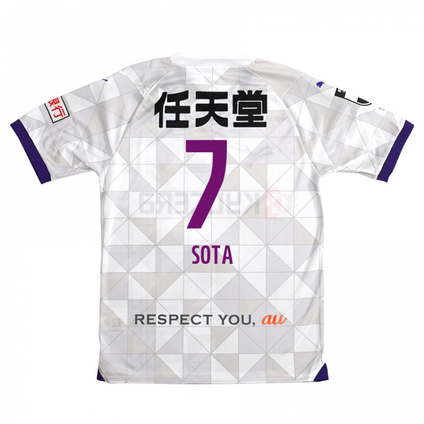 Hombre Camiseta Sota Kawasaki #7 Blanco Morado 2ª Equipación 2024/25 La Camisa México