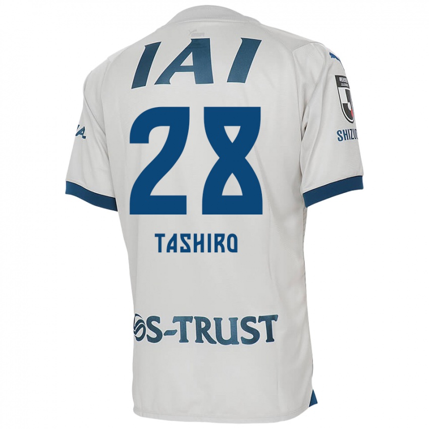 Hombre Camiseta Hiroto Tashiro #28 Blanco Azul 2ª Equipación 2024/25 La Camisa México