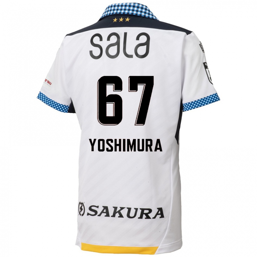 Hombre Camiseta Ryusei Yoshimura #67 Blanco Negro 2ª Equipación 2024/25 La Camisa México