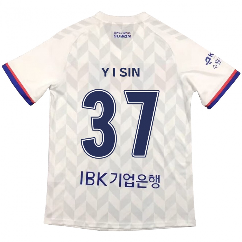 Hombre Camiseta Il-Yeon Sin #37 Blanco Azul 2ª Equipación 2024/25 La Camisa México