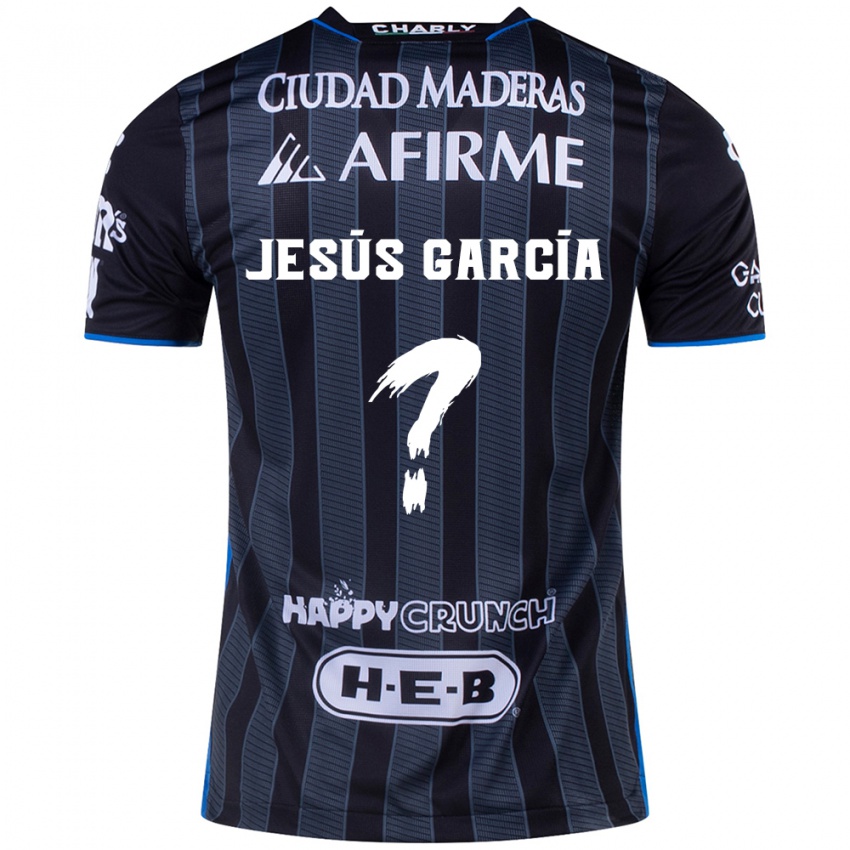 Hombre Camiseta Jesús García #0 Blanco Negro 2ª Equipación 2024/25 La Camisa México