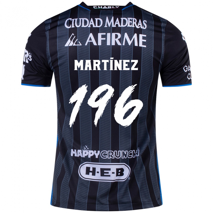 Hombre Camiseta Diego Martínez #196 Blanco Negro 2ª Equipación 2024/25 La Camisa México