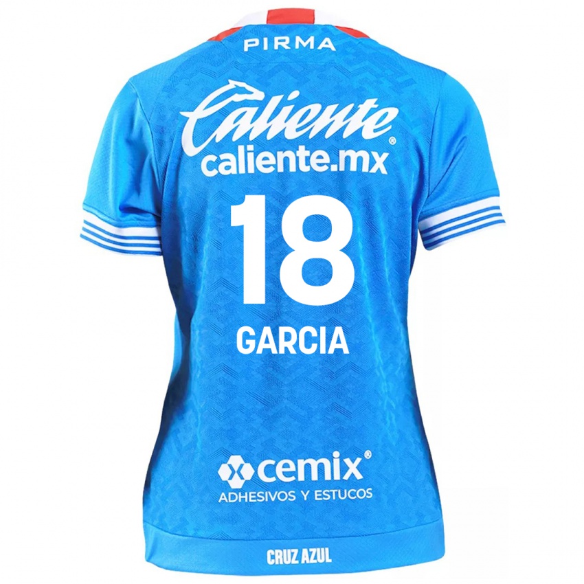 Mujer Camiseta Diana Garcia #18 Cielo Azul 1ª Equipación 2024/25 La Camisa México