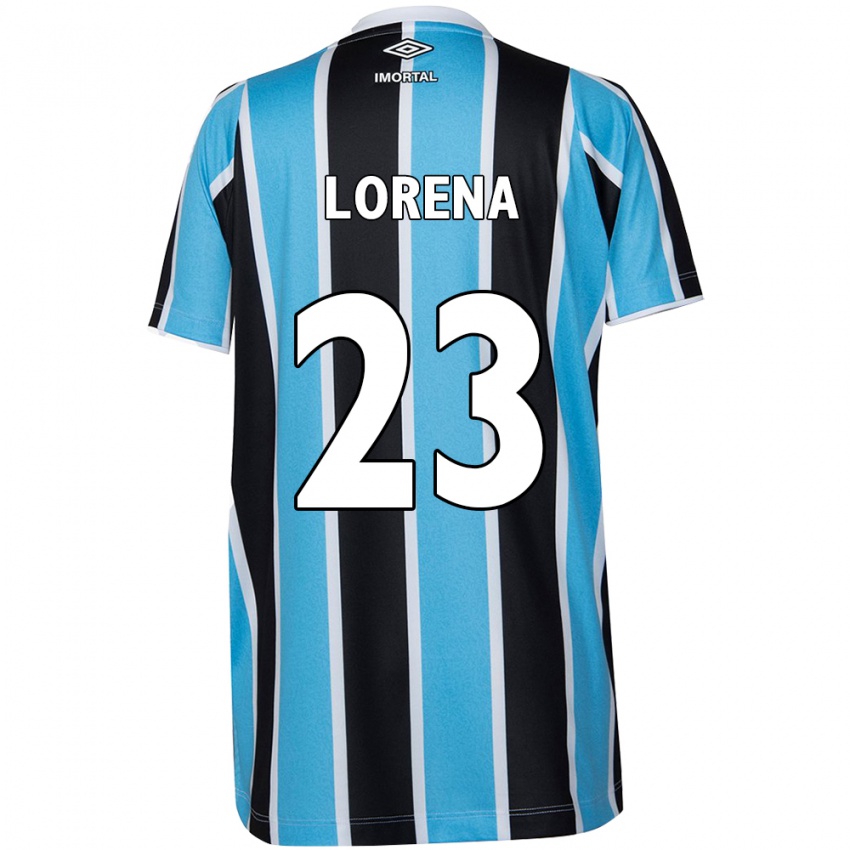 Mujer Camiseta Lorena #23 Azul Negro Blanco 1ª Equipación 2024/25 La Camisa México