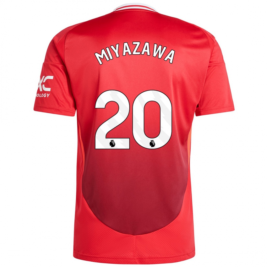 Niño Camiseta Hinata Miyazawa #20 Rojo Brillante 1ª Equipación 2024/25 La Camisa México