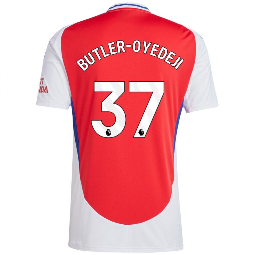 Niño Camiseta Nathan Butler-Oyedeji #37 Rojo Blanco 1ª Equipación 2024/25 La Camisa México