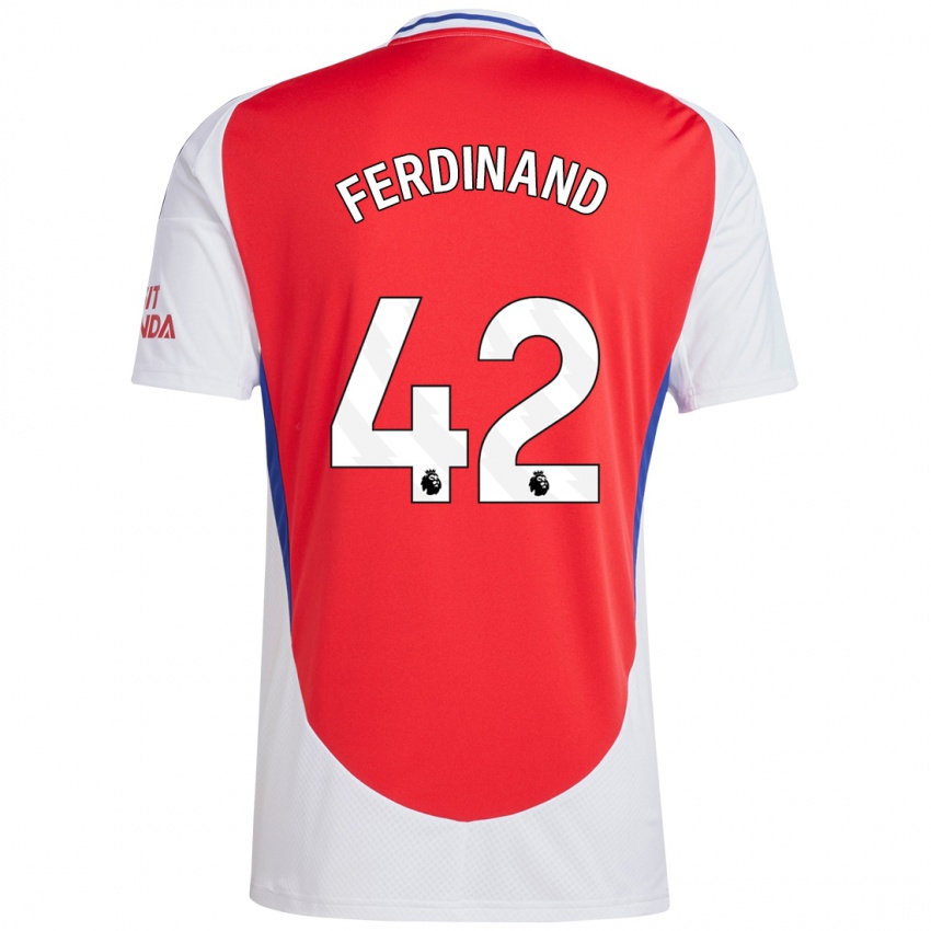 Niño Camiseta Seb Ferdinand #42 Rojo Blanco 1ª Equipación 2024/25 La Camisa México