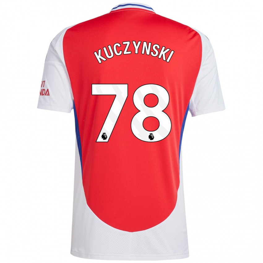 Niño Camiseta Max Kuczynski #78 Rojo Blanco 1ª Equipación 2024/25 La Camisa México