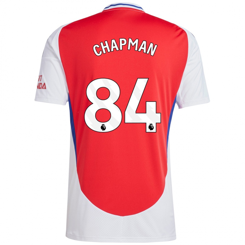 Niño Camiseta Samuel Chapman #84 Rojo Blanco 1ª Equipación 2024/25 La Camisa México