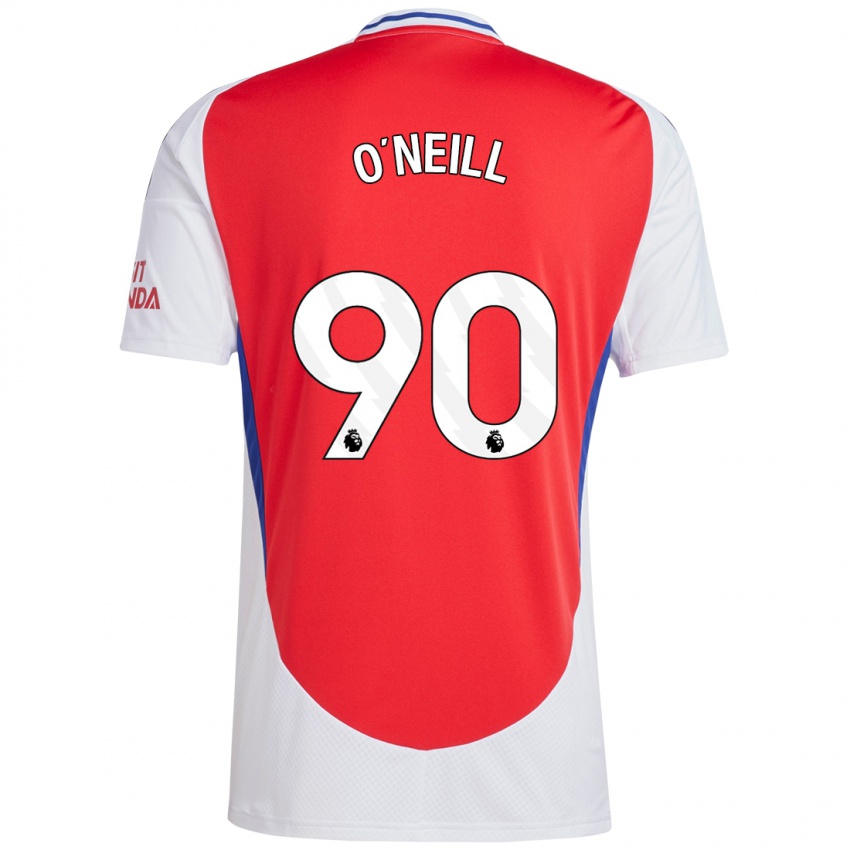 Niño Camiseta Ceadach O'neill #90 Rojo Blanco 1ª Equipación 2024/25 La Camisa México