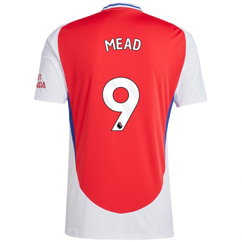 Niño Camiseta Beth Mead #9 Rojo Blanco 1ª Equipación 2024/25 La Camisa México