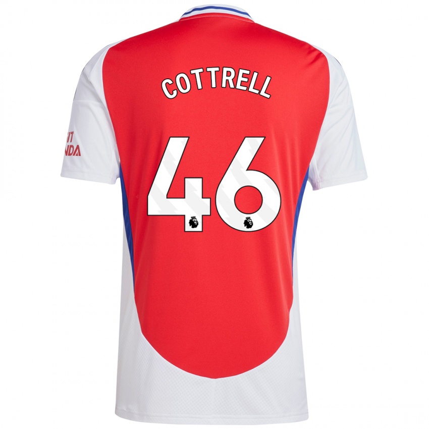 Niño Camiseta Ben Cottrell #46 Rojo Blanco 1ª Equipación 2024/25 La Camisa México