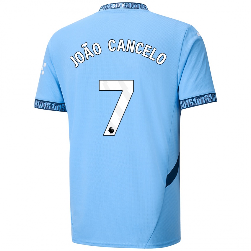 Niño Camiseta Joao Cancelo #7 Azul Marino 1ª Equipación 2024/25 La Camisa México