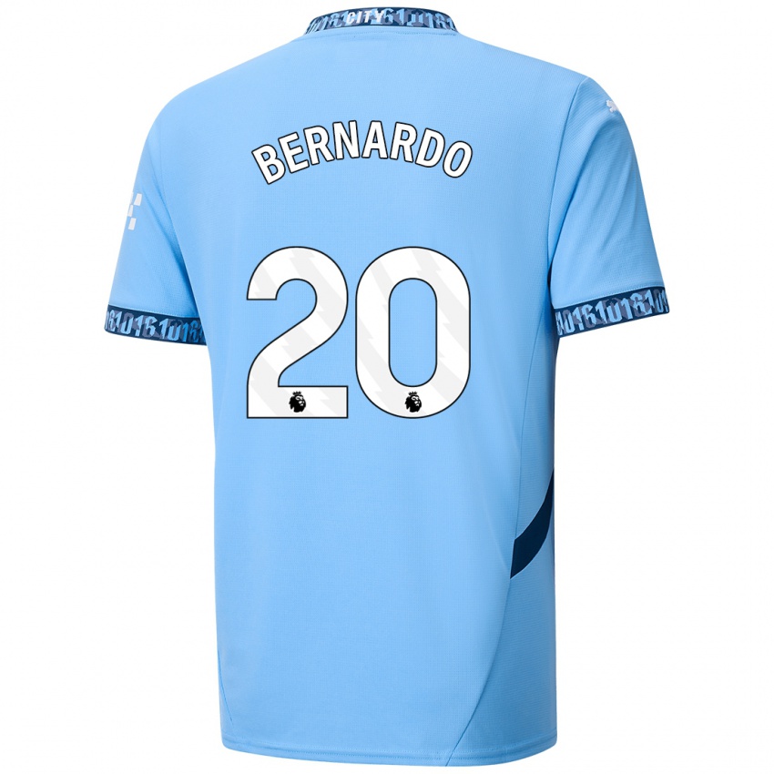 Niño Camiseta Bernardo Silva #20 Azul Marino 1ª Equipación 2024/25 La Camisa México