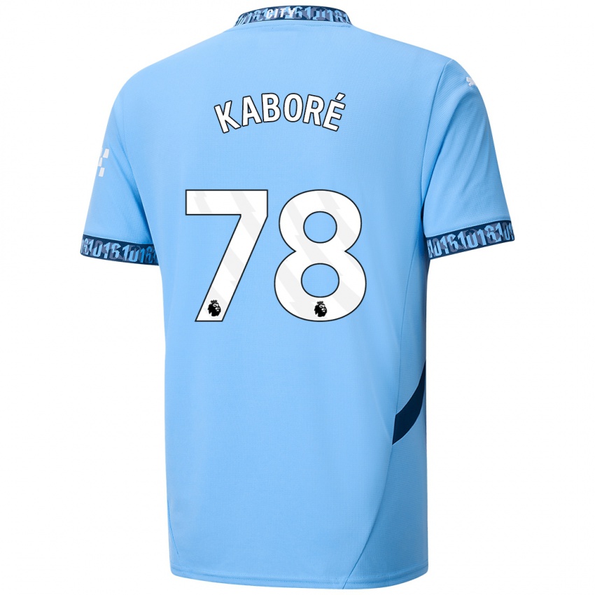 Niño Camiseta Issa Kabore #78 Azul Marino 1ª Equipación 2024/25 La Camisa México