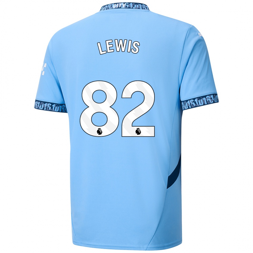 Niño Camiseta Rico Lewis #82 Azul Marino 1ª Equipación 2024/25 La Camisa México