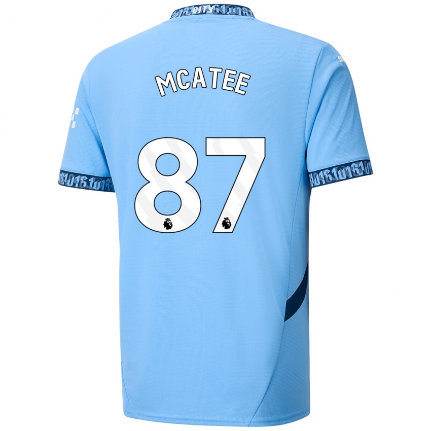 Niño Camiseta James Mcatee #87 Azul Marino 1ª Equipación 2024/25 La Camisa México