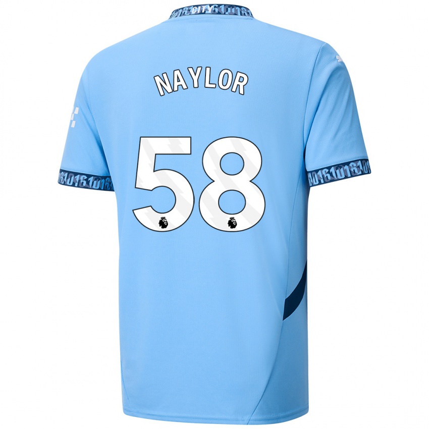 Niño Camiseta Seb Naylor #58 Azul Marino 1ª Equipación 2024/25 La Camisa México