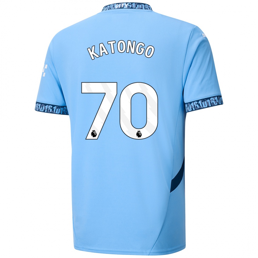 Niño Camiseta Jadel Katongo #70 Azul Marino 1ª Equipación 2024/25 La Camisa México