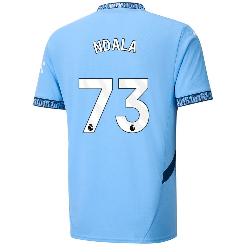 Niño Camiseta Joel Ndala #73 Azul Marino 1ª Equipación 2024/25 La Camisa México