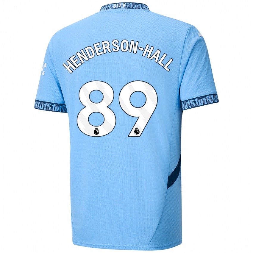 Niño Camiseta Matty Henderson-Hall #89 Azul Marino 1ª Equipación 2024/25 La Camisa México