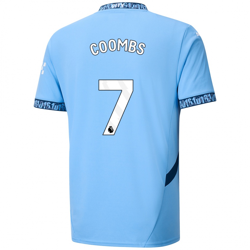 Niño Camiseta Laura Coombs #7 Azul Marino 1ª Equipación 2024/25 La Camisa México