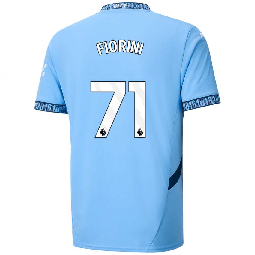 Niño Camiseta Lewis Fiorini #71 Azul Marino 1ª Equipación 2024/25 La Camisa México