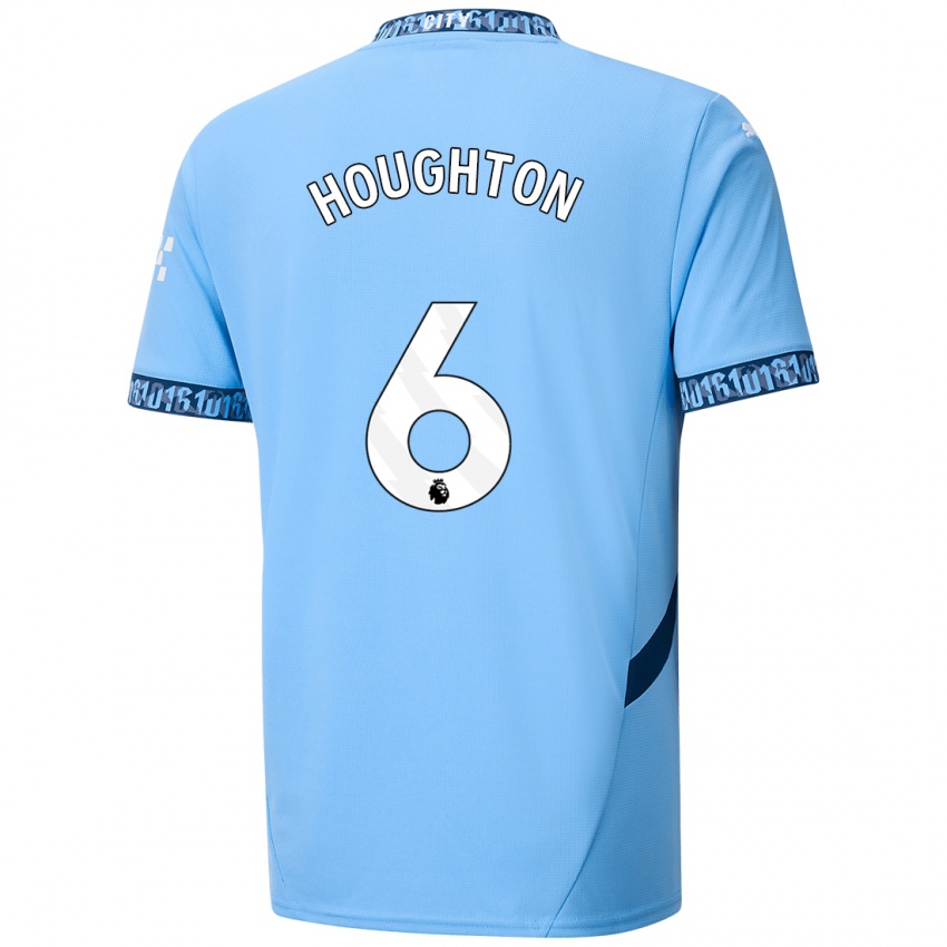 Niño Camiseta Steph Houghton #6 Azul Marino 1ª Equipación 2024/25 La Camisa México