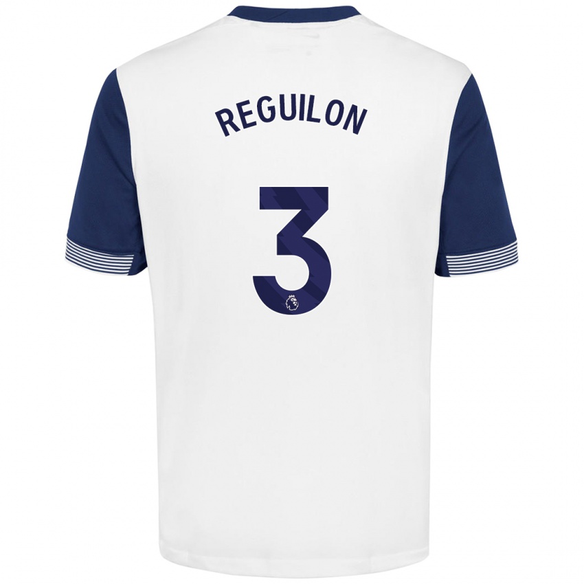 Niño Camiseta Sergio Reguilon #3 Blanco Azul 1ª Equipación 2024/25 La Camisa México