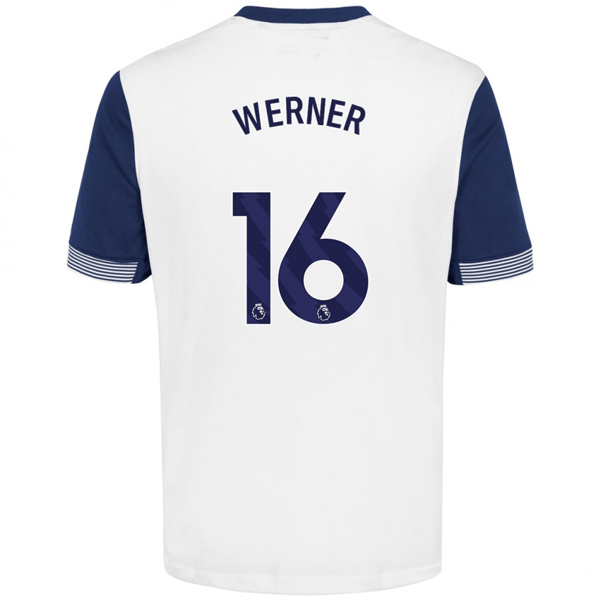 Niño Camiseta Timo Werner #16 Blanco Azul 1ª Equipación 2024/25 La Camisa México