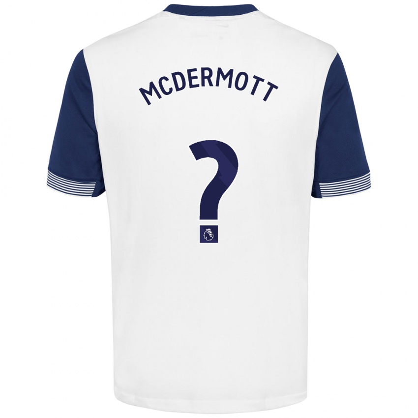 Niño Camiseta Pele Arganese-Mcdermott #0 Blanco Azul 1ª Equipación 2024/25 La Camisa México