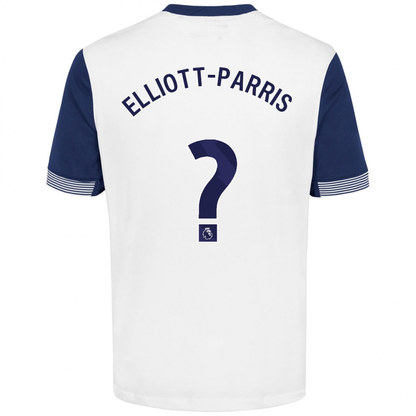 Niño Camiseta Reiss Elliott-Parris #0 Blanco Azul 1ª Equipación 2024/25 La Camisa México