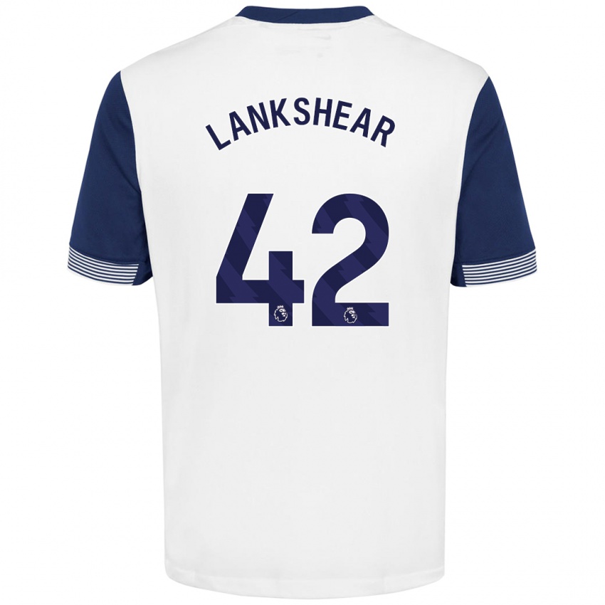 Niño Camiseta Will Lankshear #42 Blanco Azul 1ª Equipación 2024/25 La Camisa México